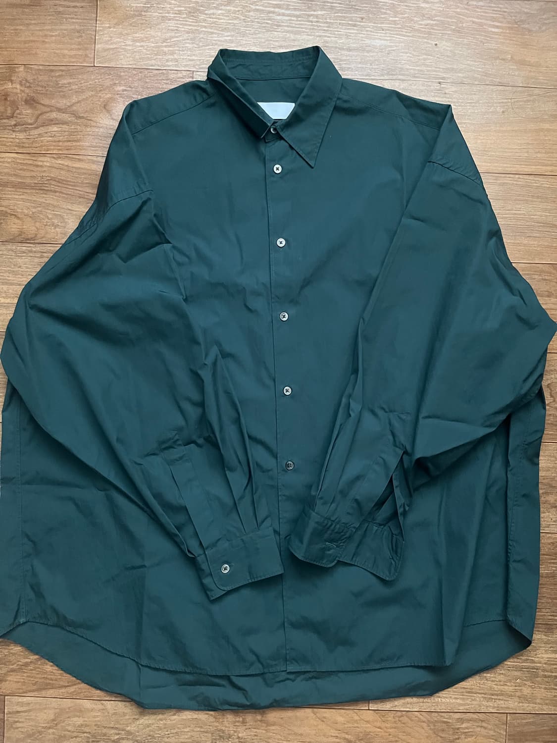 그라프페이퍼 셔츠f 다크그린 상품이미지1