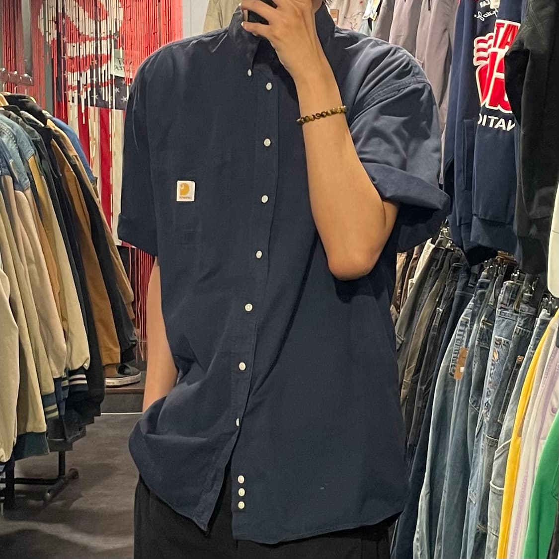 [IM] carhartt 칼하트 네이비 반팔셔츠 상품이미지4