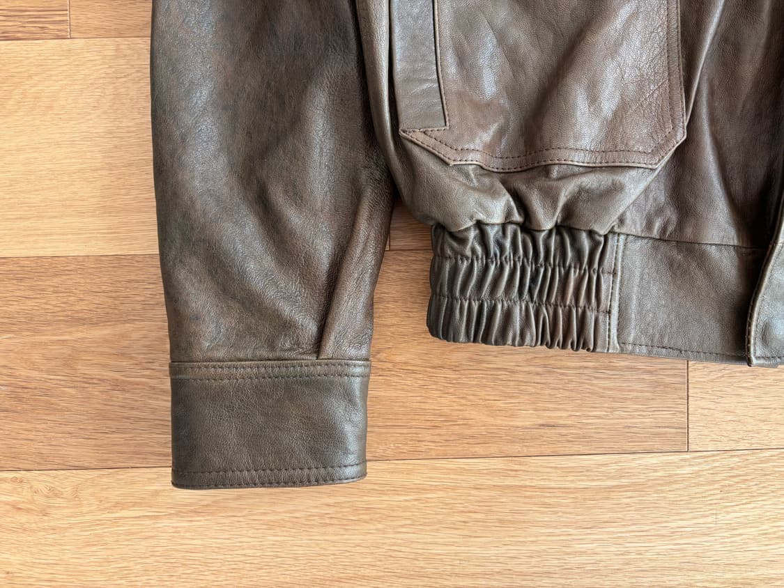 쿠어 베지터블 레더 자켓 a-2 L 상품이미지2