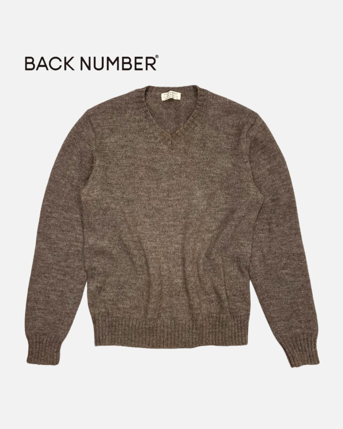 brown wool v-neck knit 상품이미지1