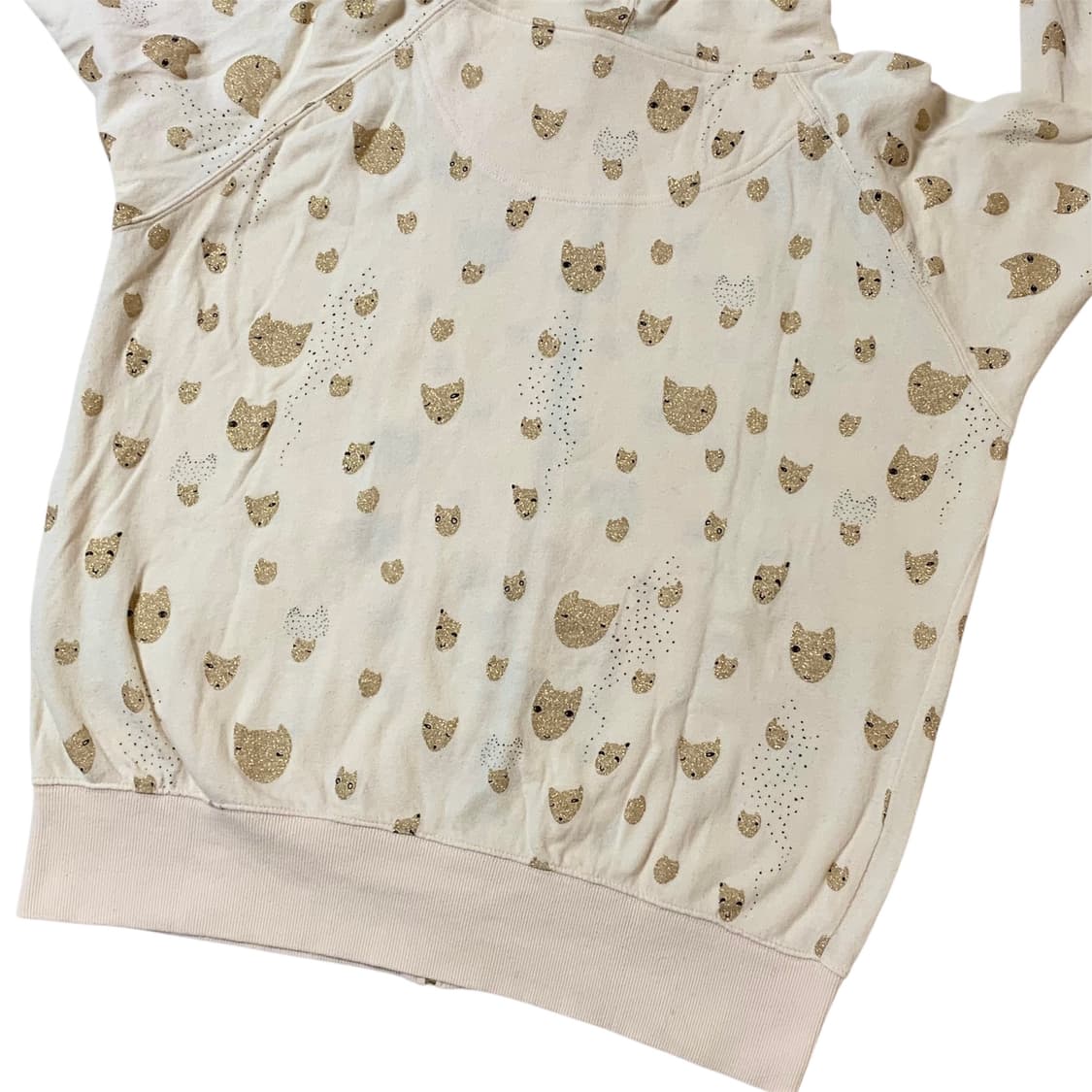 츠모리치사토 고양이 도트 후드집업 상품이미지4