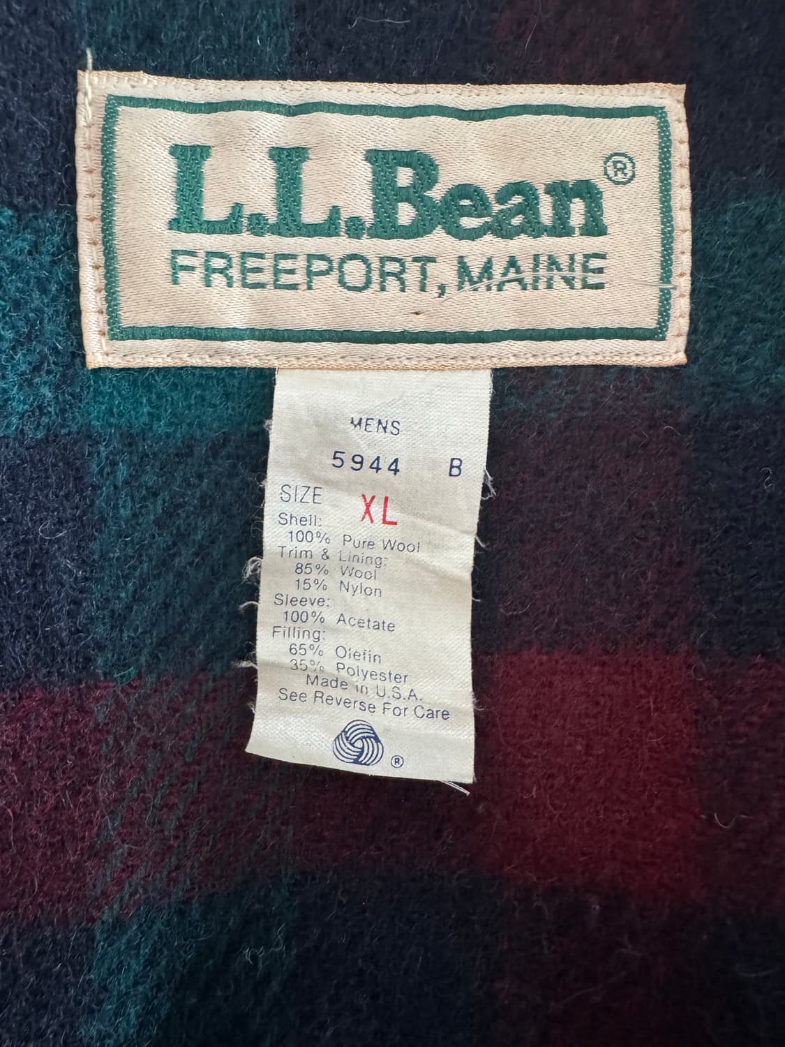 [XL] 엘엘빈 ll bean 바시티 자켓 USA MADE 상품이미지4
