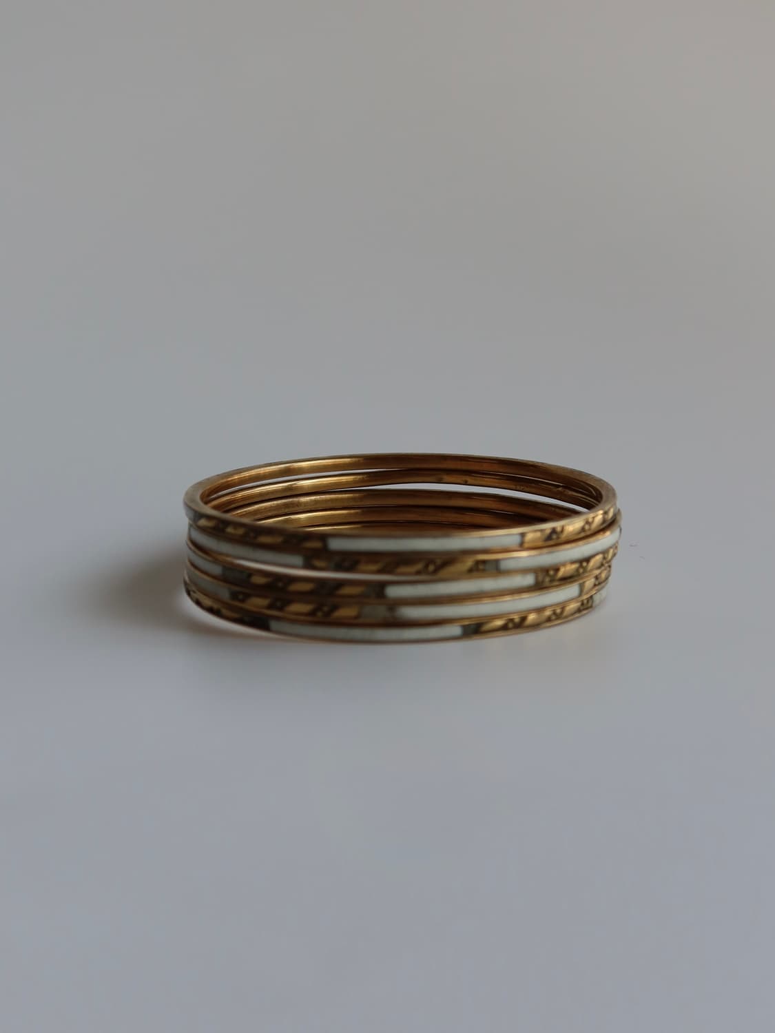 ivory wide stripe bangle set 상품이미지3