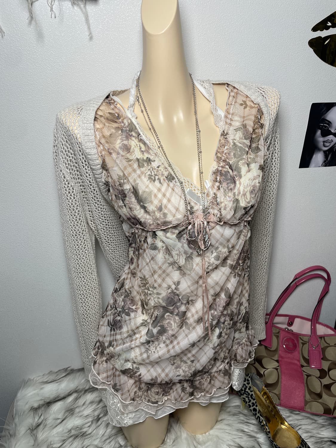 Rosacherry 페어리 플라워 원피스 세트 (3pcs) 상품이미지1