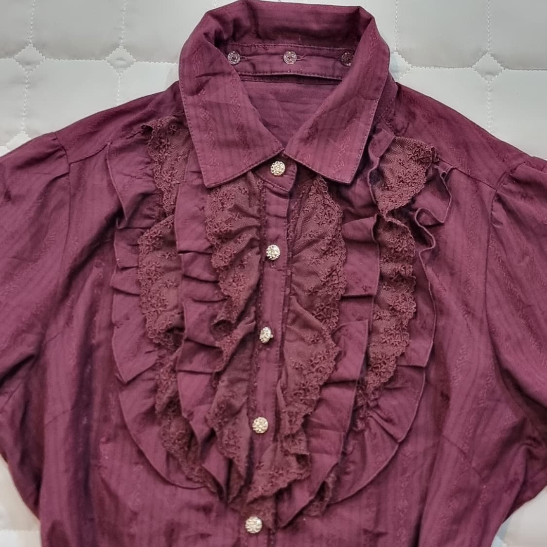 악세즈팜므 카라 프릴 블라우스 상품이미지2