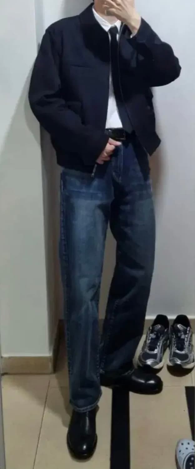 [M] 벨리에 다이에그널 블루종 자켓 상품이미지5