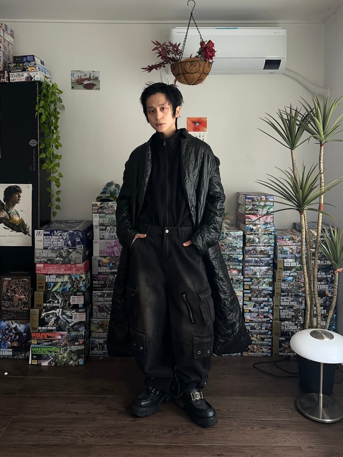 Meim 루즈 데님 카고 팬츠 상품이미지5