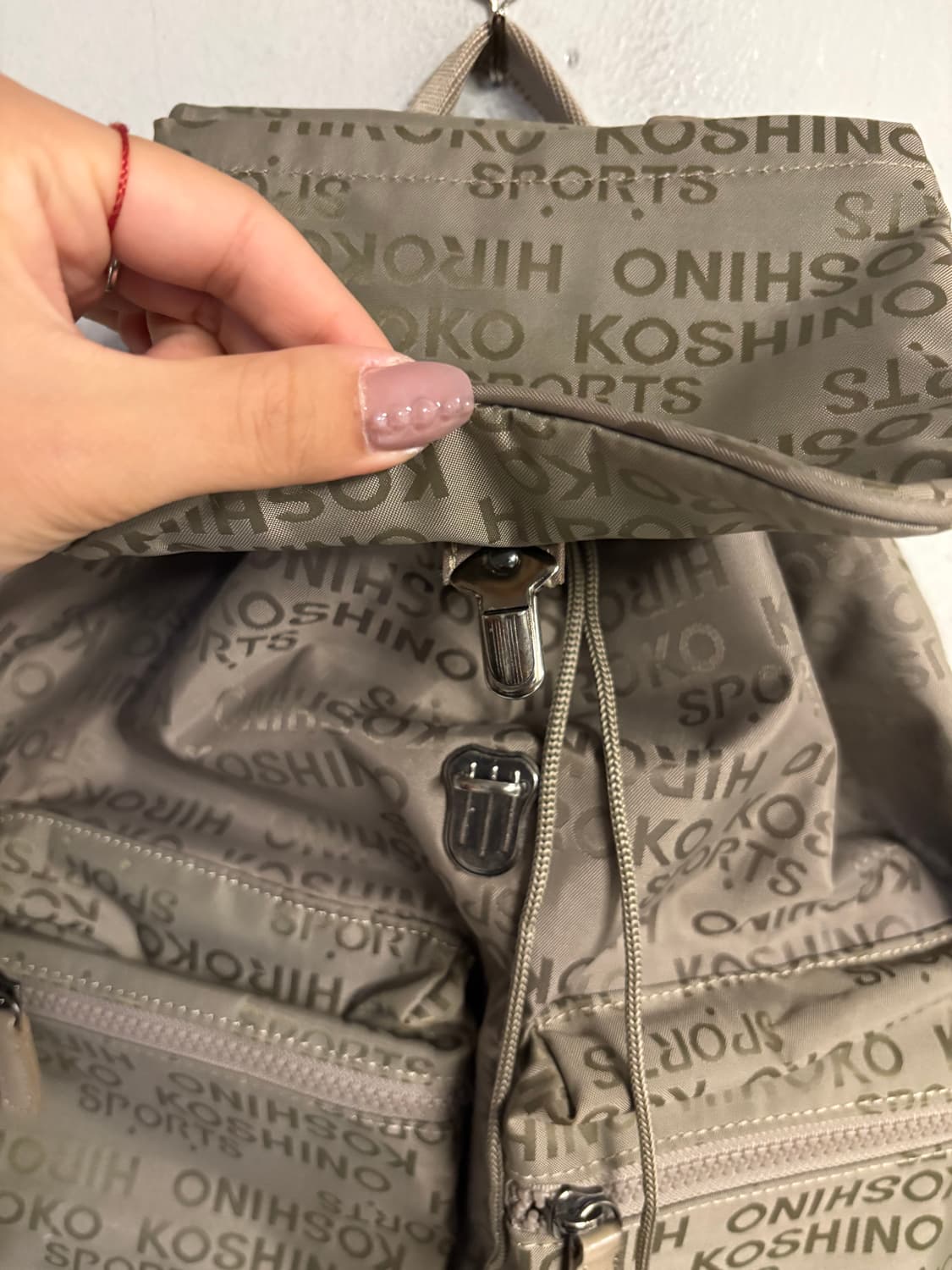 HIROKO KOSHINO SPORTS logo nylon backpac 상품이미지8