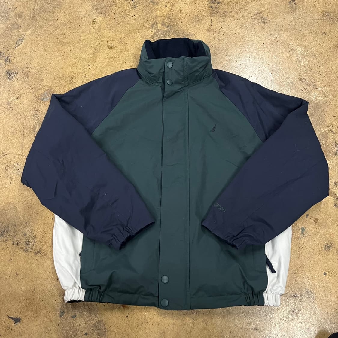 [정품] 노티카 네이비 그린 양면 바람막이 자켓 b14 상품이미지2