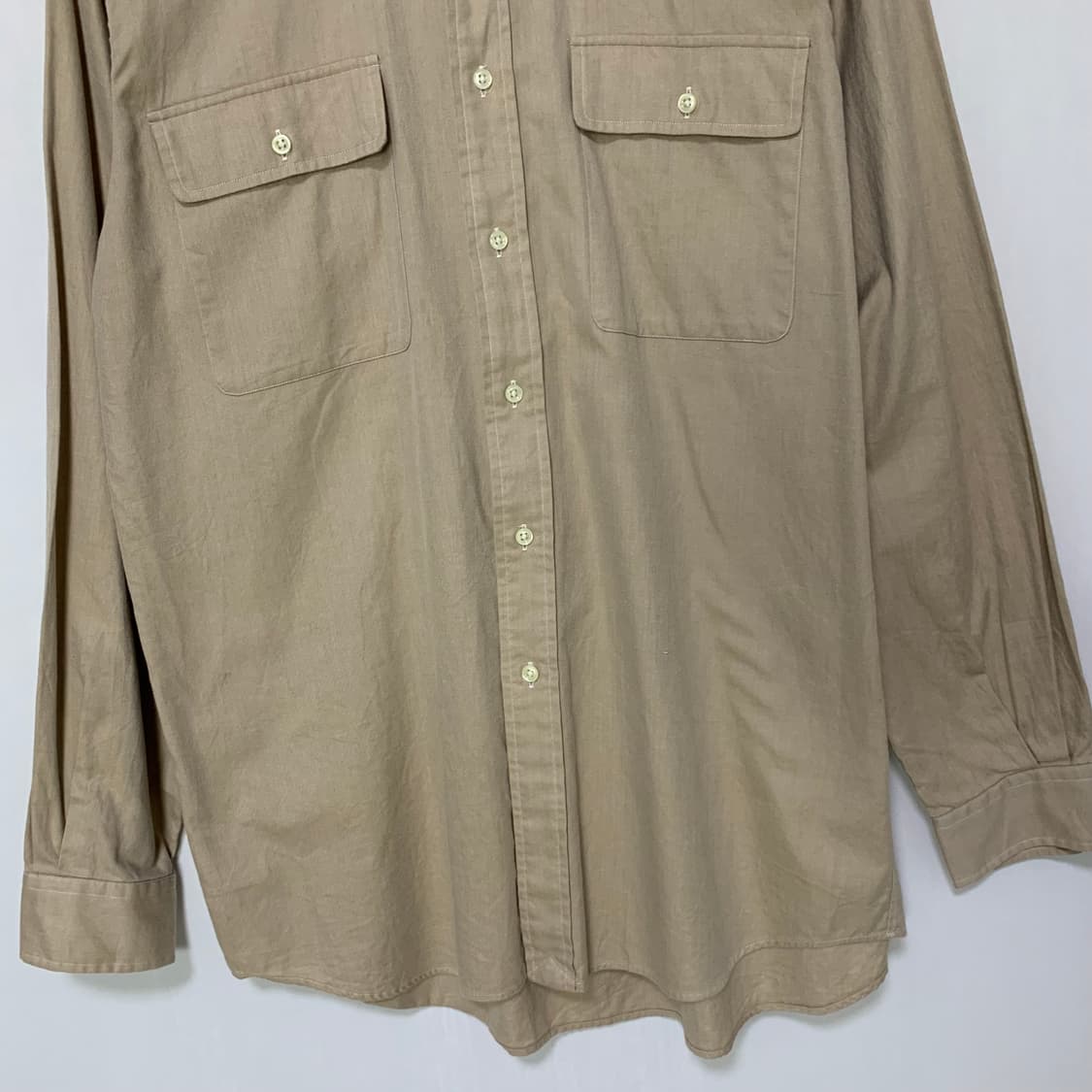 폴로 랄프로렌 베이지 코튼 셔츠 빈티지 M 상품이미지3