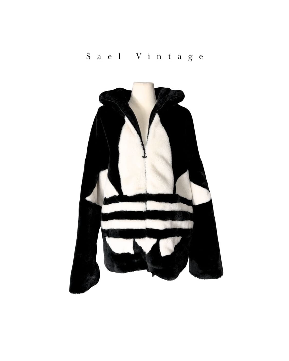 아디다스 빅 트레포일 퍼 자켓 M 상품이미지4