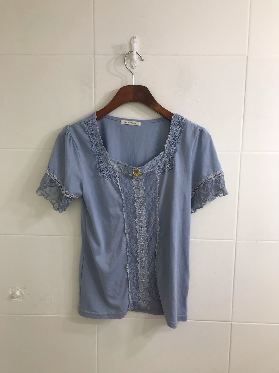 엑시즈팜 블루 연두 하구미 니혼진 도트 컬러 코디세트 상품이미지6