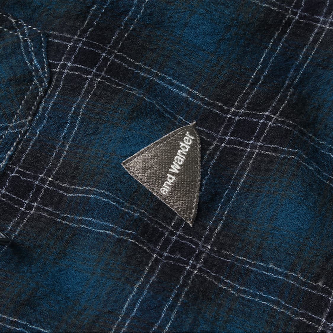  AND WANDER "Blue Check Shirts" 상품이미지4