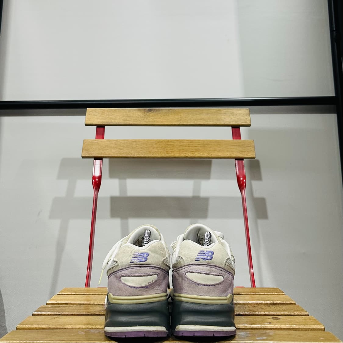 240) 뉴발란스 운동화 여성 여자 신발 999 아이보리 퍼플 상품이미지4