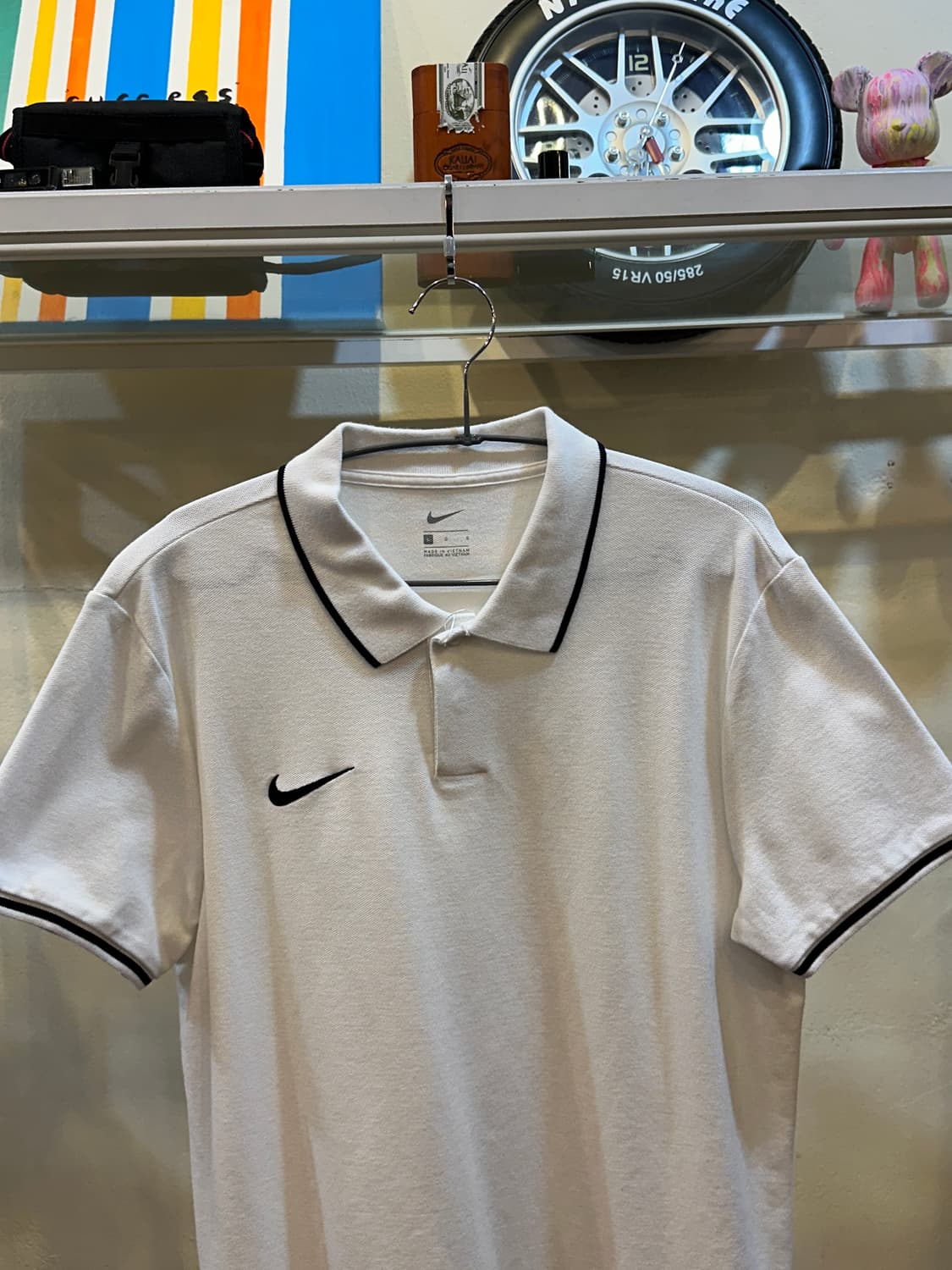 나이키 스우시 로고 반팔 카라티 L 상품이미지2