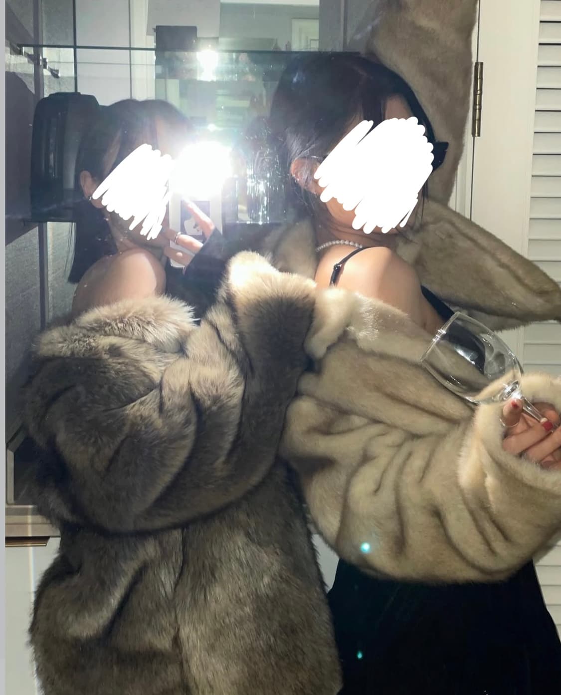 [새상품] 노카라 브라운 퍼 자켓 상품이미지2