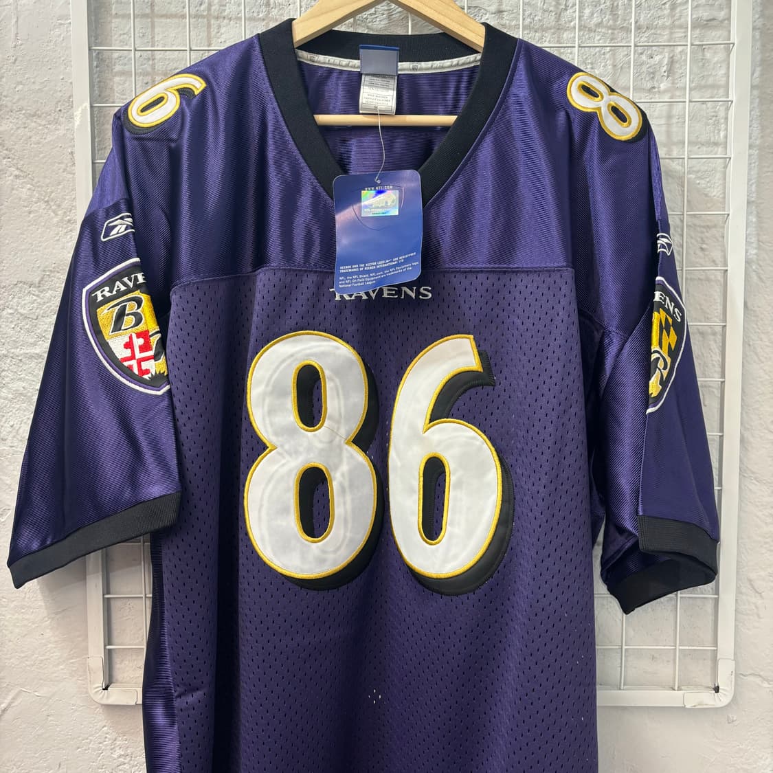 NFL X 리복 볼티모어 레이븐스 유니폼 져지 2XL  상품이미지3