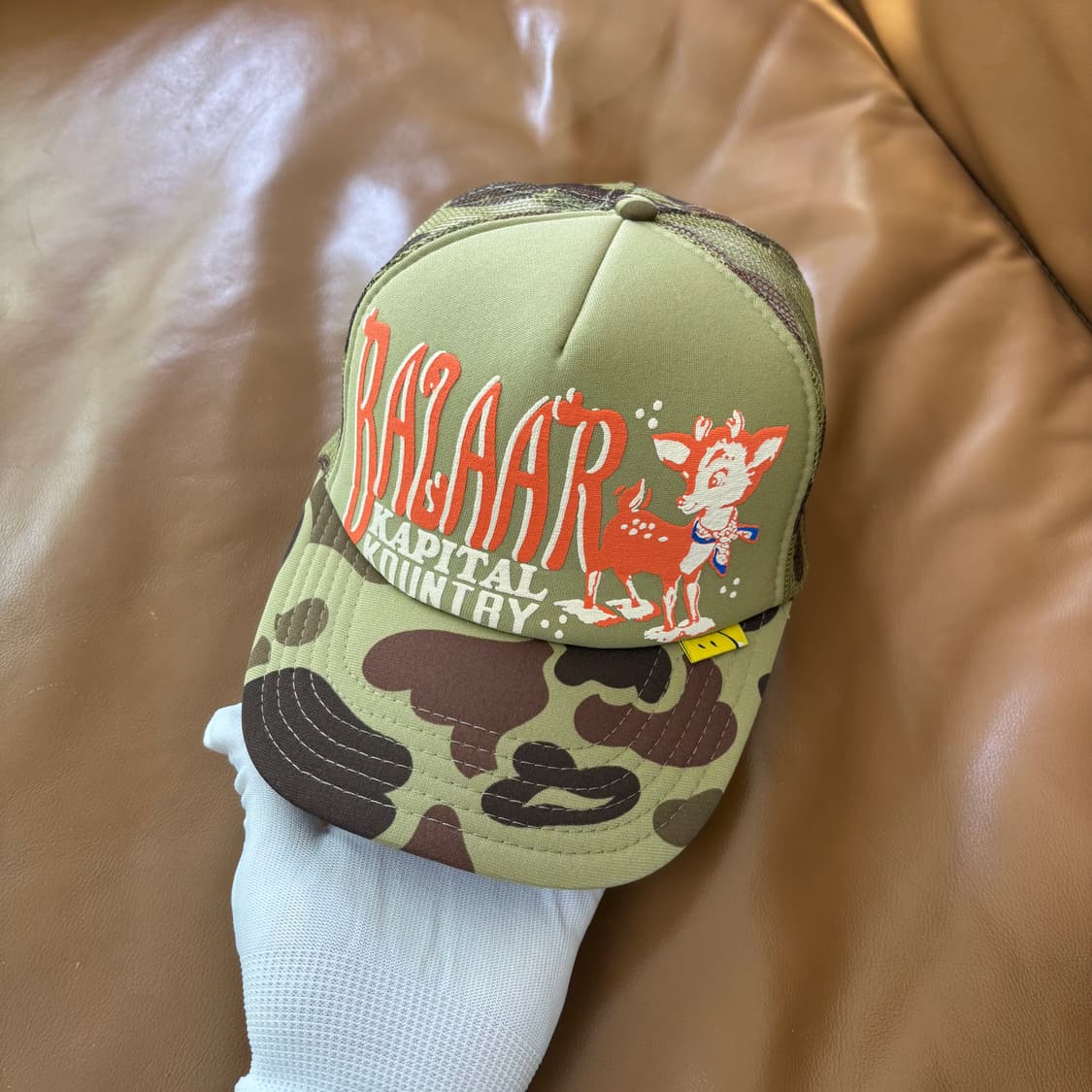 Kapital 캐피탈 오사카 한정 5패널 메쉬 볼캡 모자 밤비 카모 상품이미지2