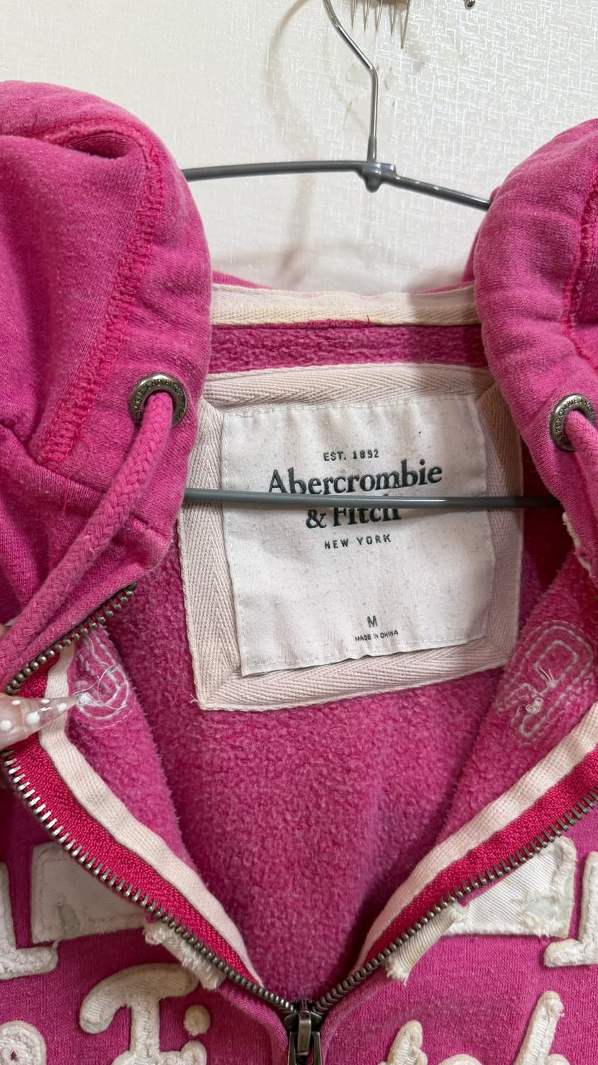 Y2K 아베크롬비 핑크 후드 집업 상품이미지5