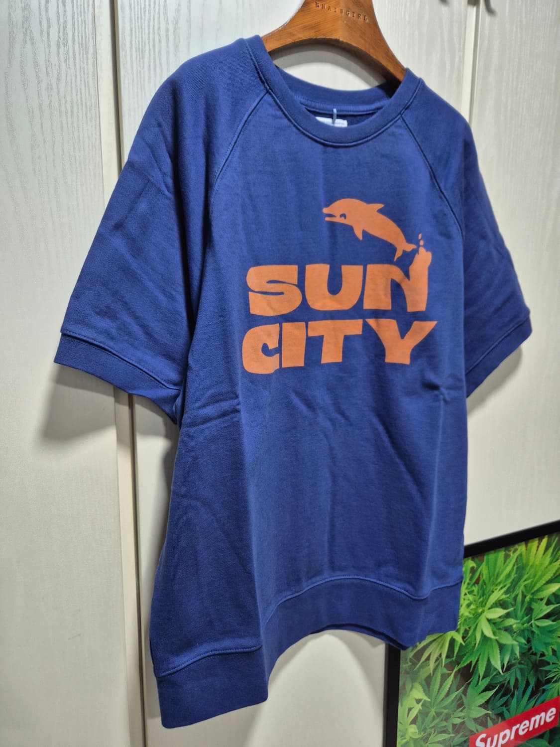 (세일)(새상품)빅웨이브 브랜드 반팔 맨투맨 블루네이비 상품이미지6