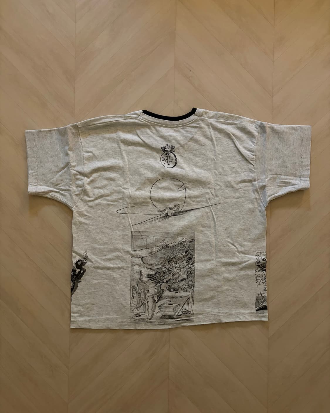 90s salvador dail art t shirt 상품이미지2