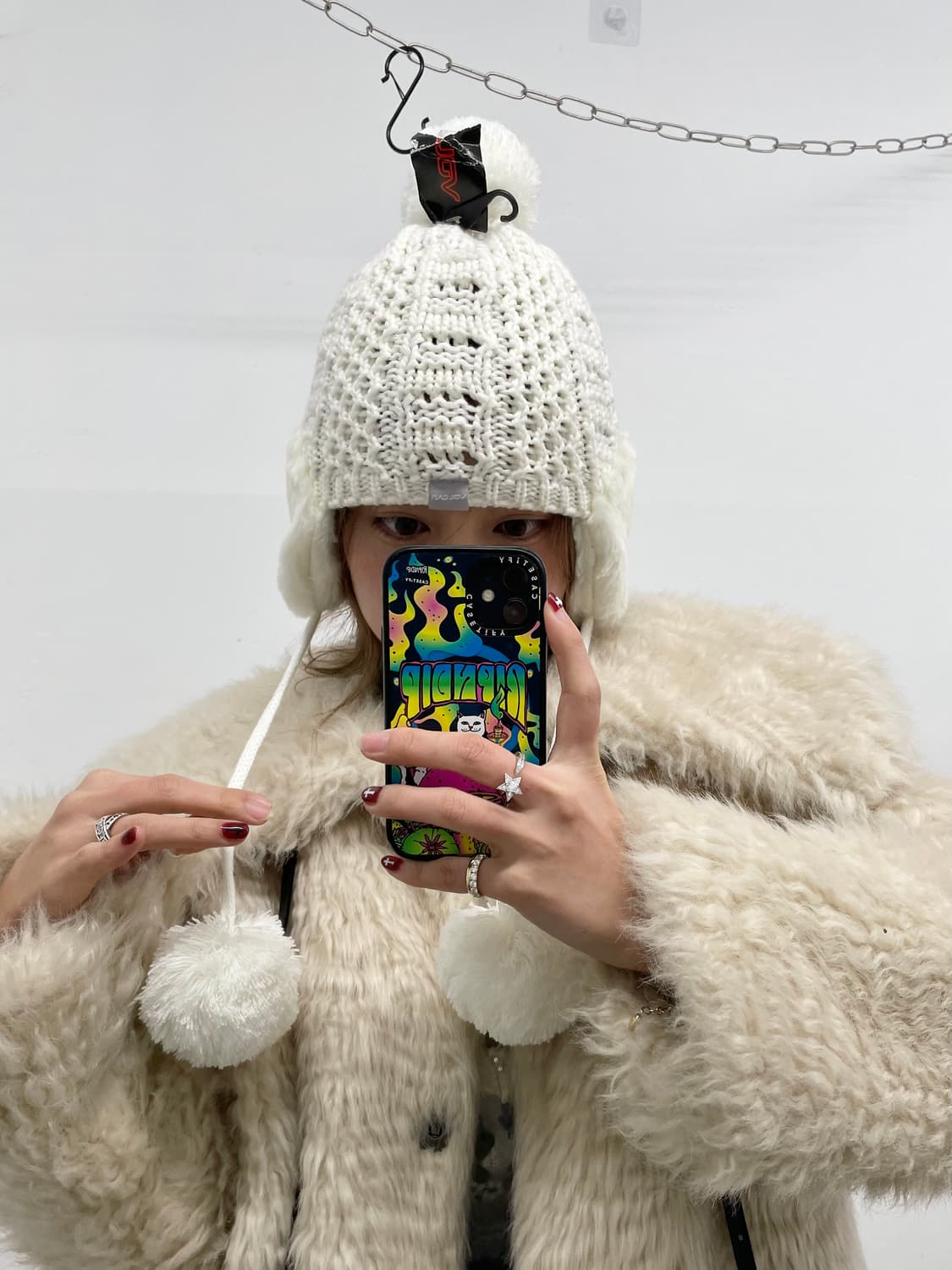 스노우 퍼 이어플랩 비니 상품이미지3