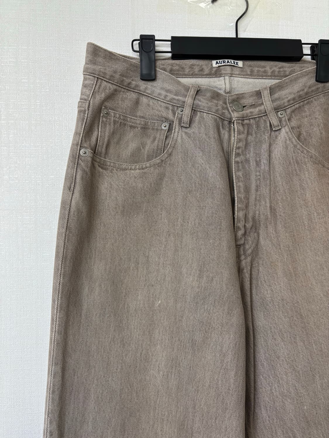 [30] 오라리 하드 트위스트 데님 모카브라운 상품이미지1