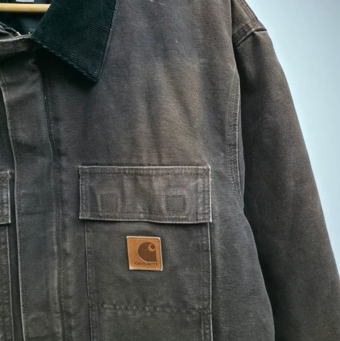 [L] 칼하트 C26 다크브라운 워크 초어자켓 상품이미지4