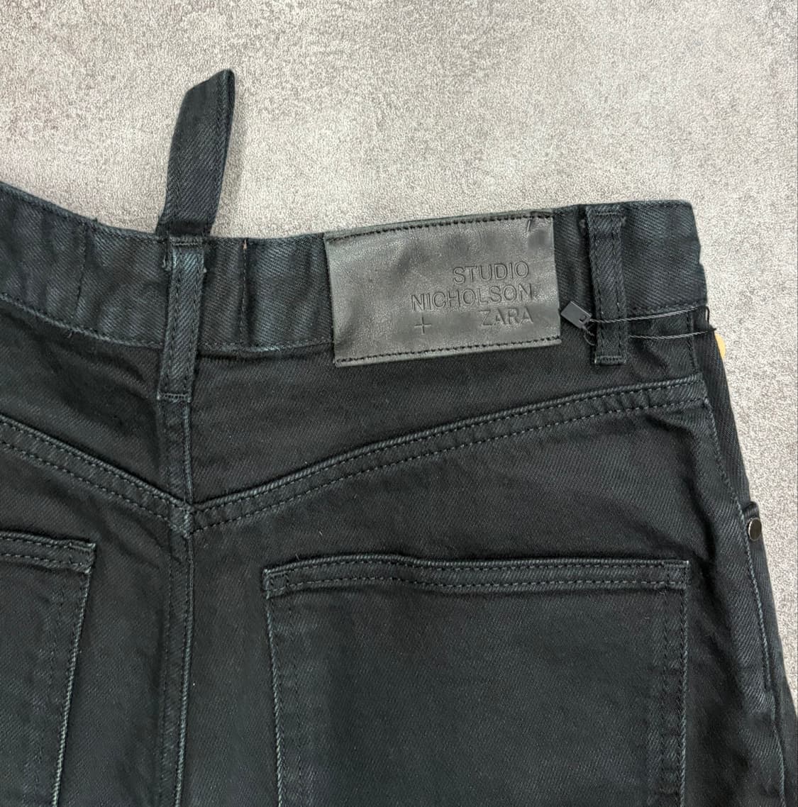 ZARA x Studio Nicholson 와이드 블랙 데님 팬츠 상품이미지6