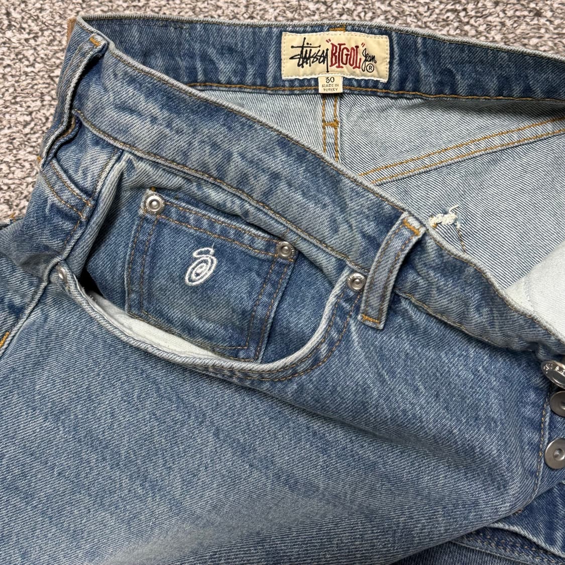 [30] 스투시 빅올진 워시드 블루 상품이미지6