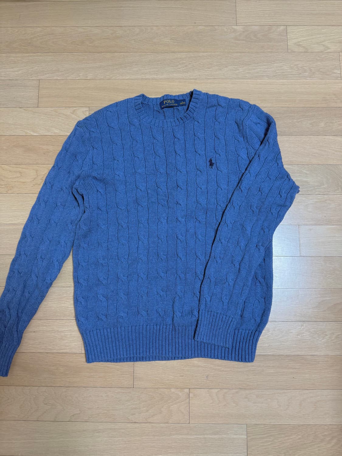 폴로 꽈배기 면 니트 상품이미지1