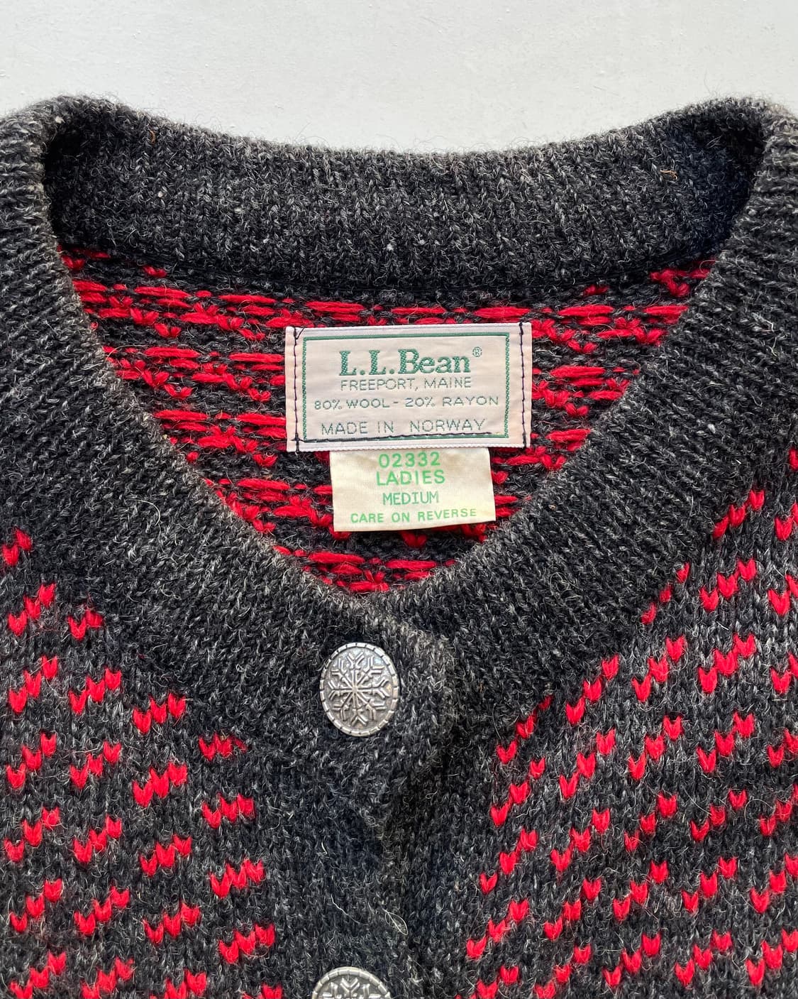 70‘s LL Bean Birdeyes knit 엘엘빈 버드아이 니트  상품이미지7