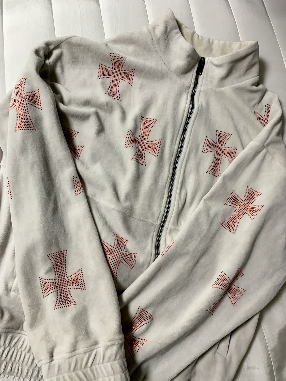 Unknown london GREY 라인스톤 자켓 L 상품이미지2