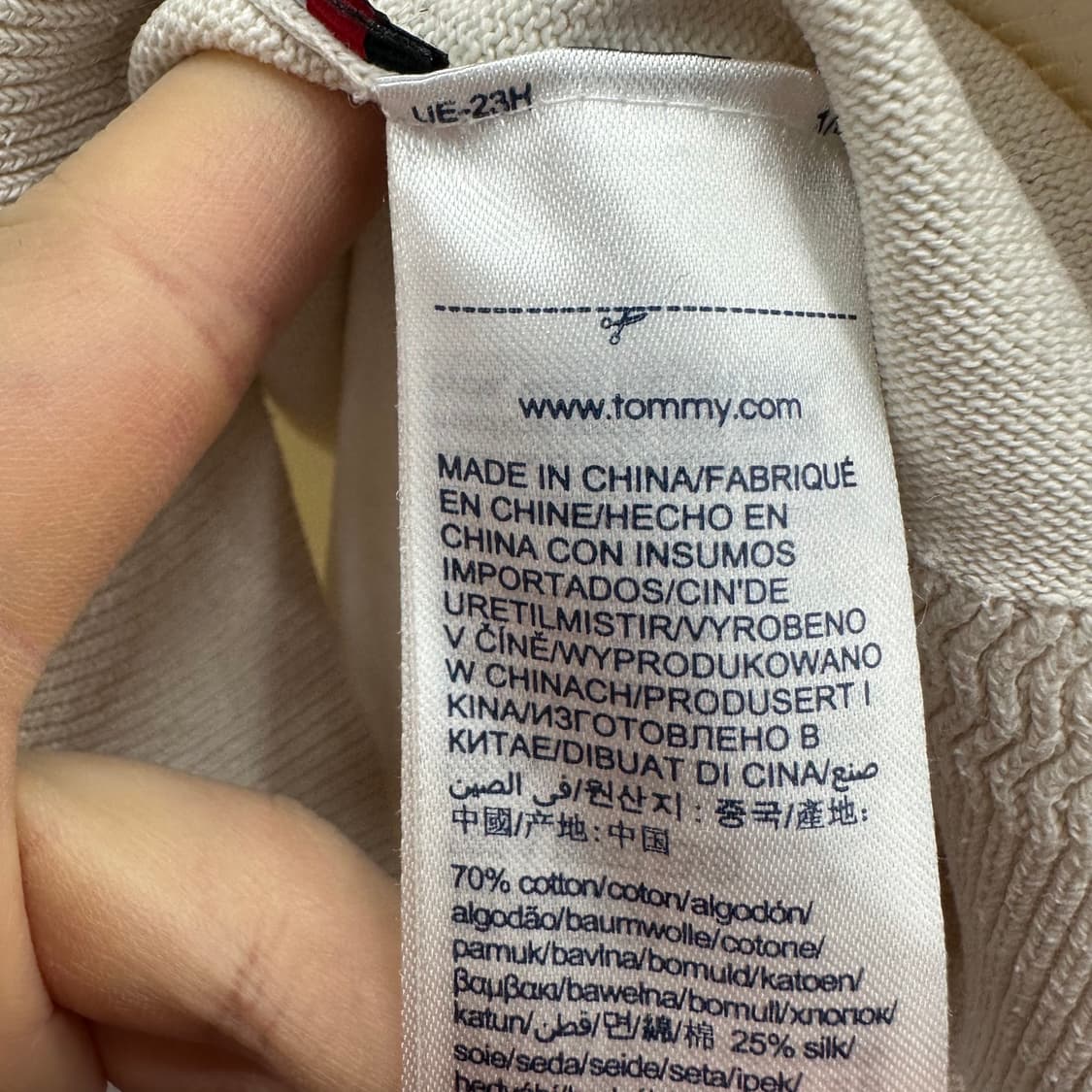 100 타미힐피거 남자 반폴라 니트 상품이미지4