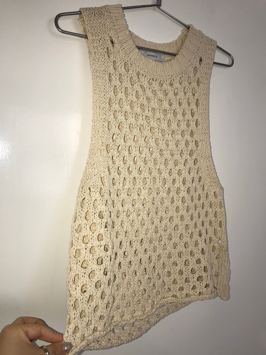 AMOMENTO Ecru Sleeveless Knit Top 상품이미지7