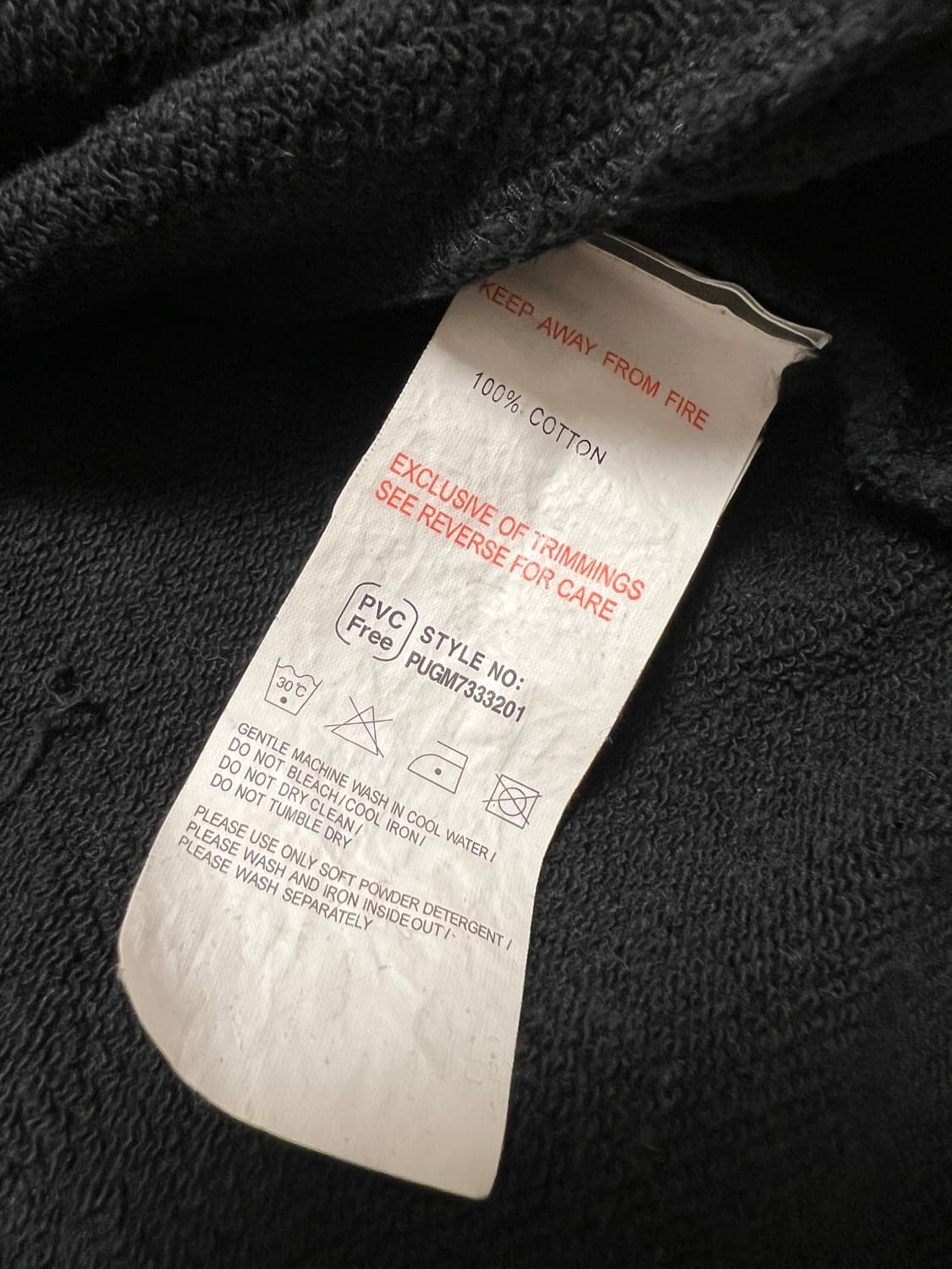 PUMA × Ferrari 블랙 후드 집업 / XL 상품이미지10