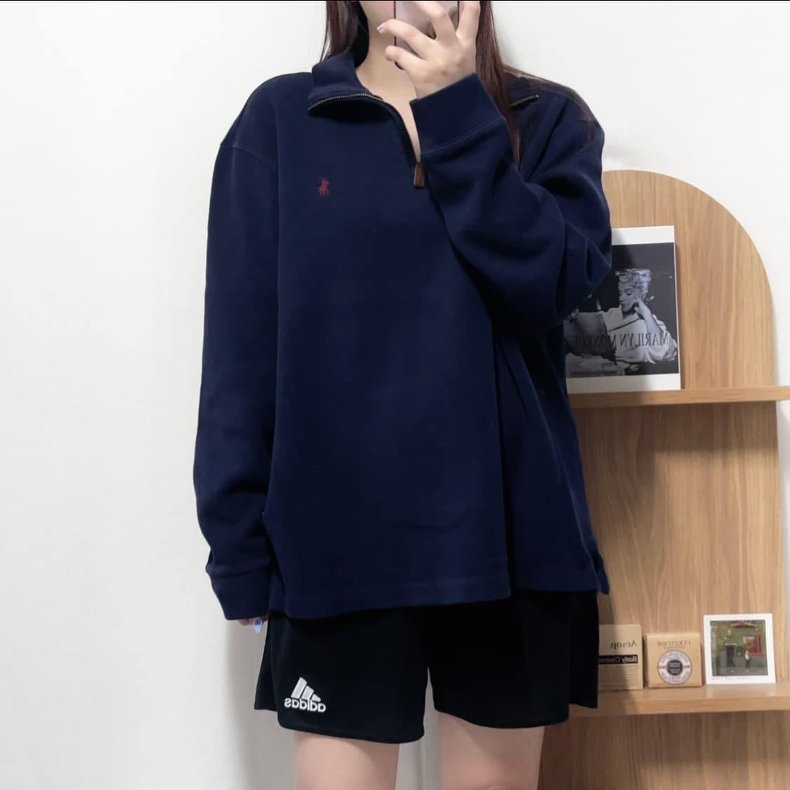 [정품] 폴로 네이비 / 버건디포니 반집업 [ L ] 상품이미지2