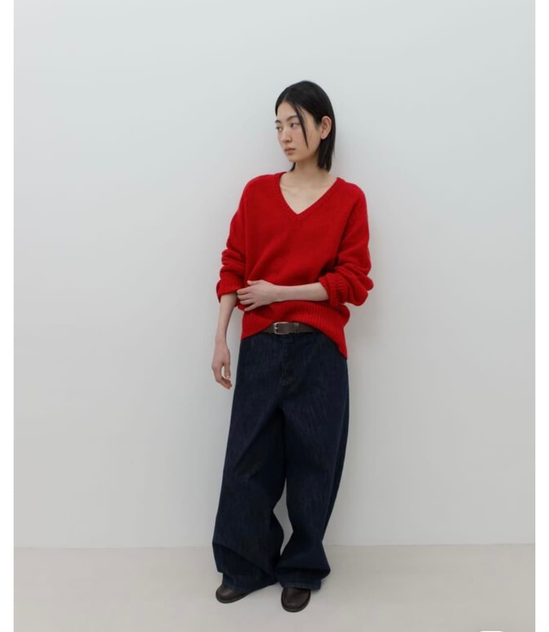 GBH어페럴 WOOL V-NECK SWEATER / RED 상품이미지2