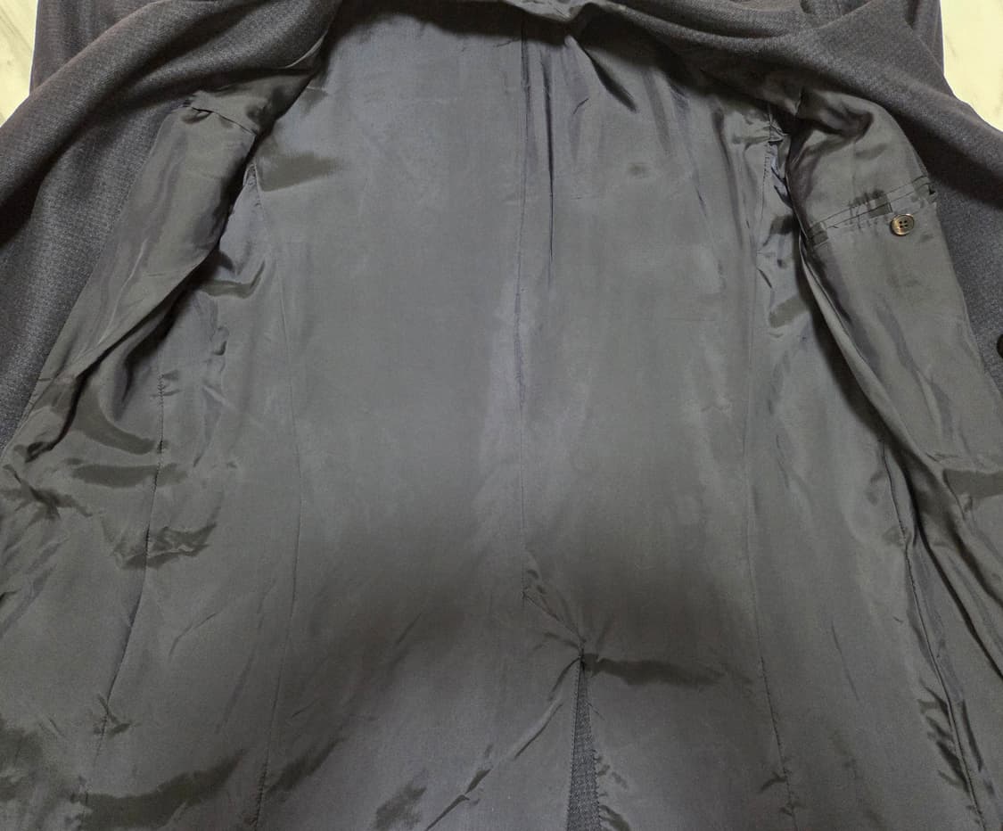 타임옴므 네이비 더블 브레스트 코트 상품이미지5