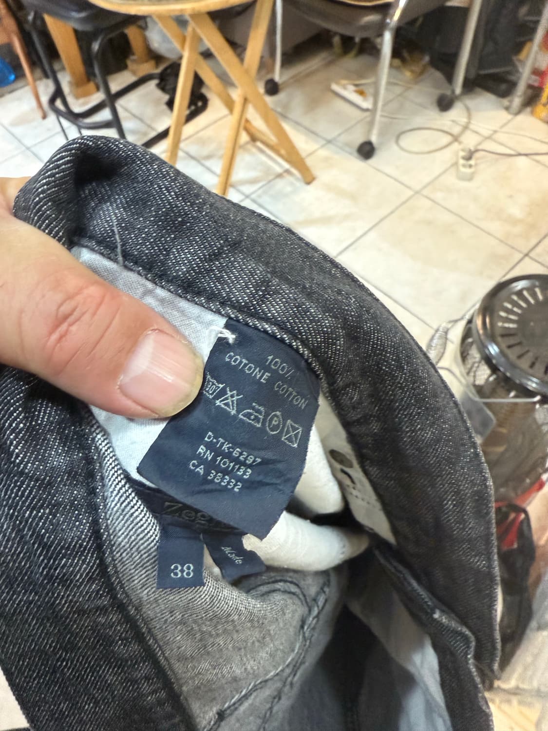 38 정품 제냐 블랙진 팝니다 상품이미지3