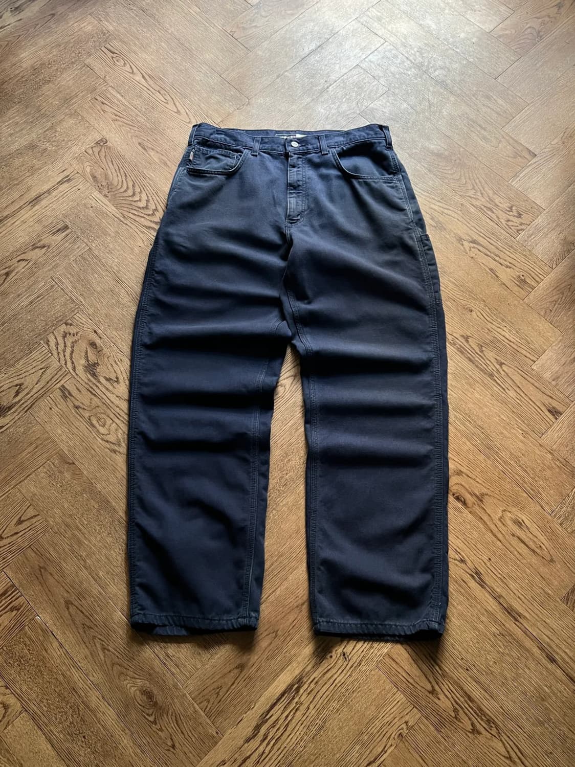 [36]칼하트FR USA 다크네이비 싱글니 워크 팬츠 상품이미지1