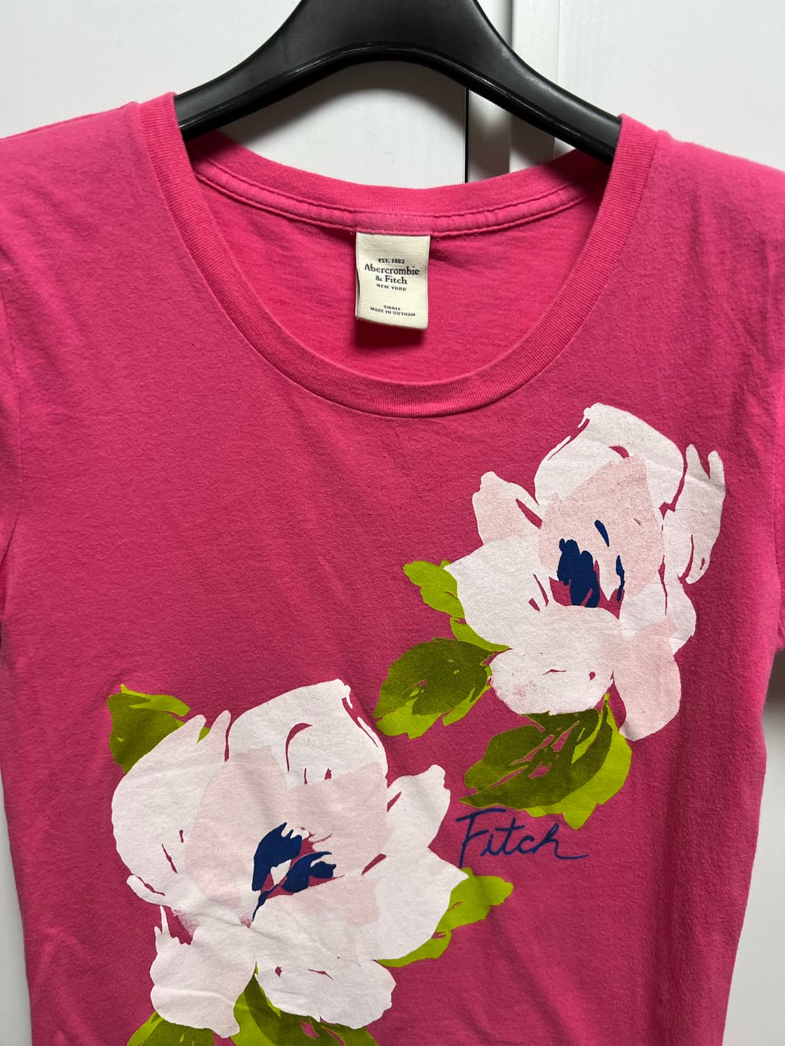 아베크롬비 로고 플라워 티셔츠 상품이미지3