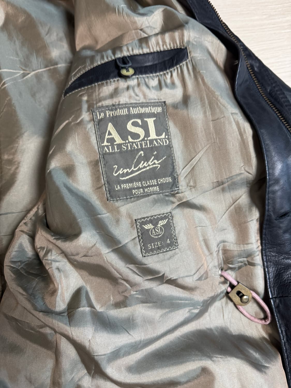 빈티지 양가죽 후디드 재킷 상품이미지3