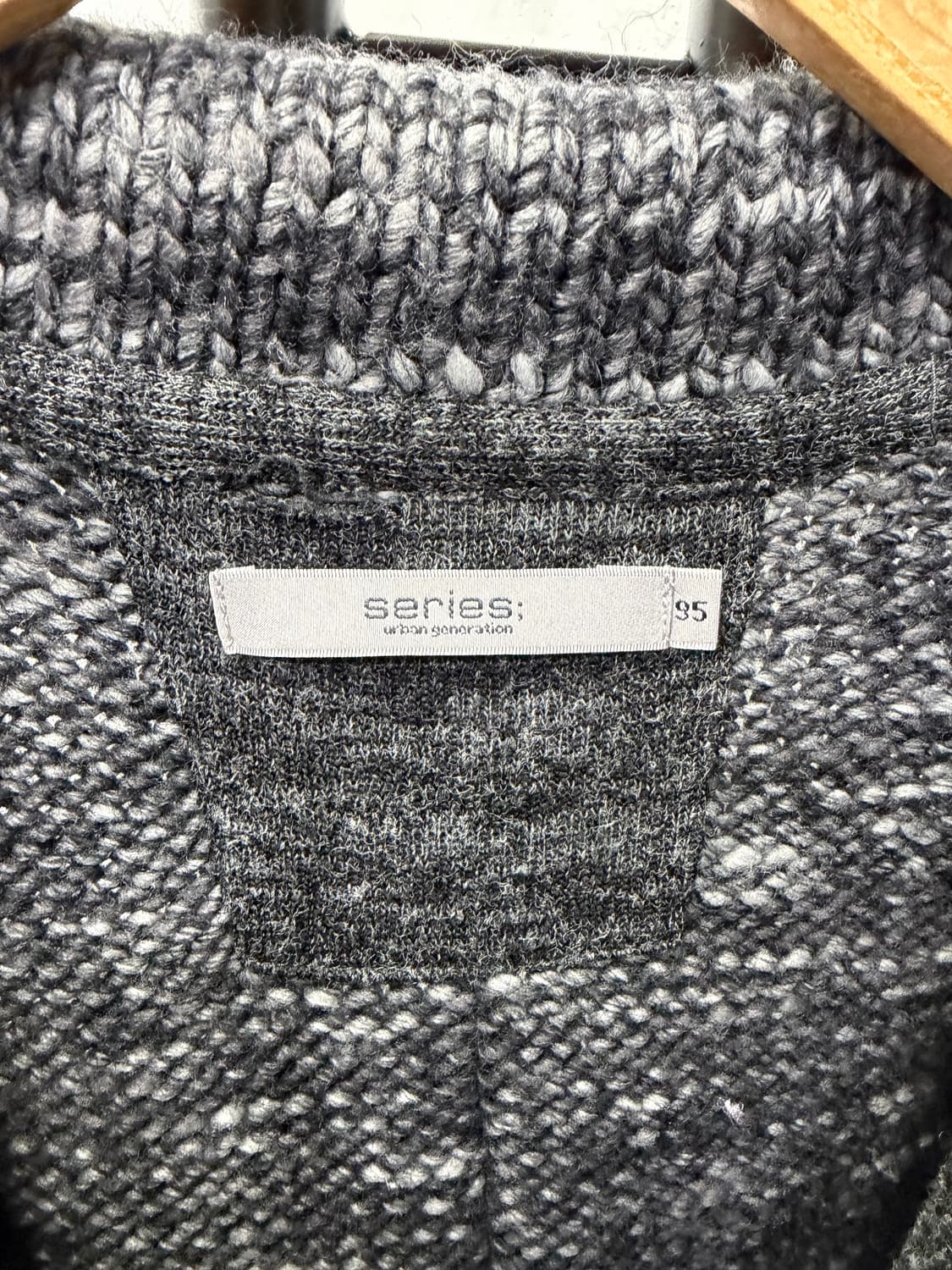 정품) 시리즈 남성 회색 니트 가디건 95 상품이미지6