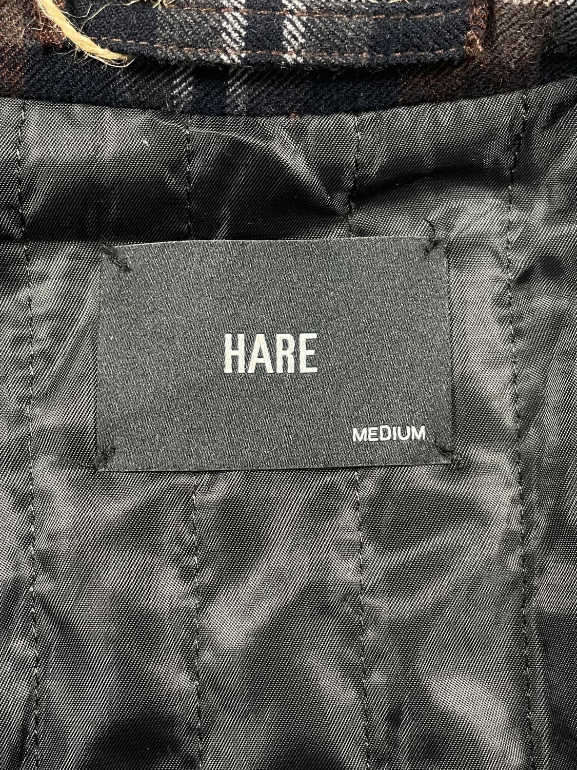 HARE 체크 울 블루종 자켓 상품이미지7