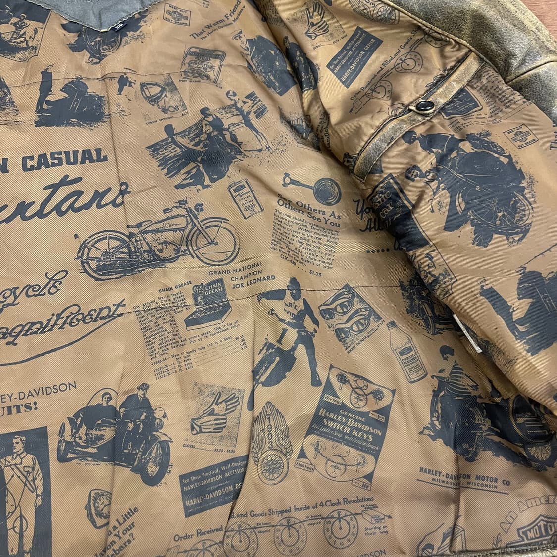 90's Vintage Cowhide Leather Jacket 상품이미지7