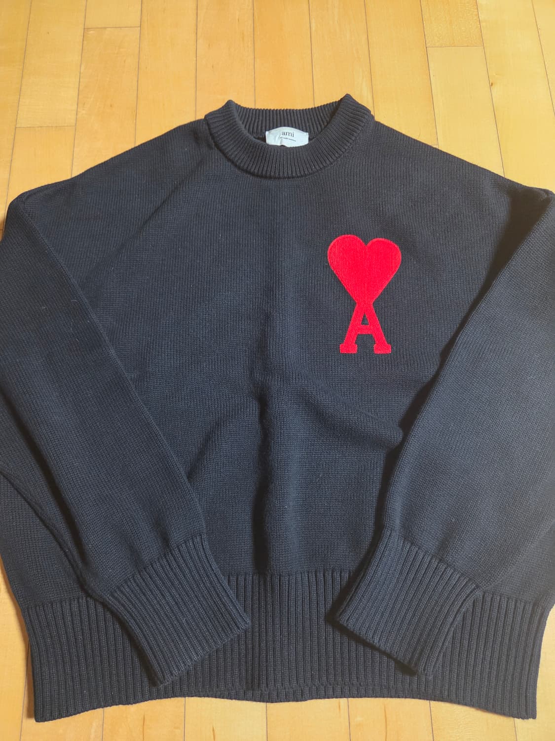 아미 빅하트로고 오버사이즈 블랙 M 상품이미지1