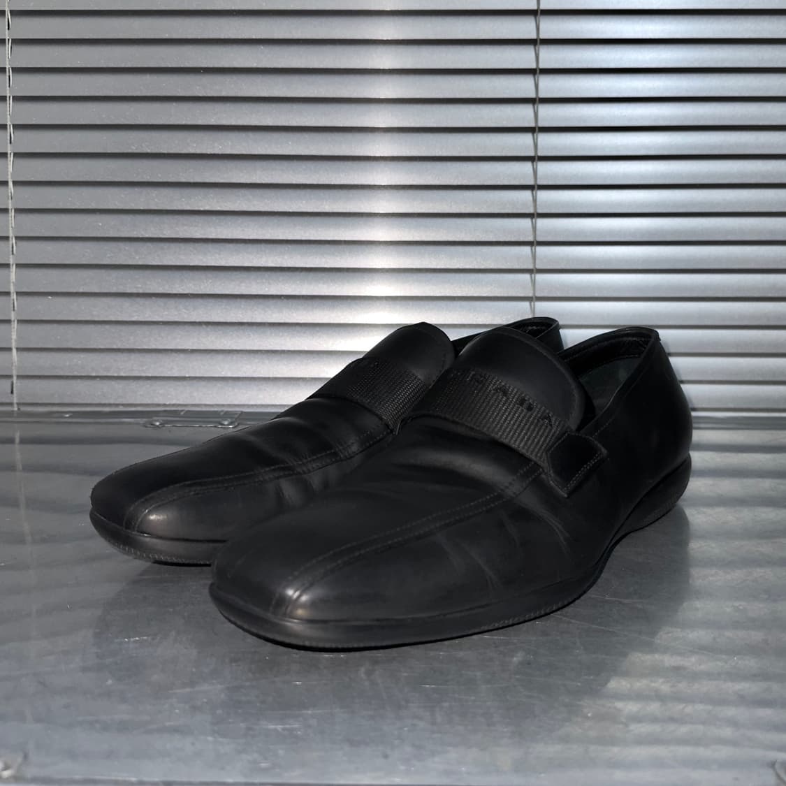 00s 빈티지 블락 프라다 스포츠 스퀘어 토 로퍼 상품이미지4