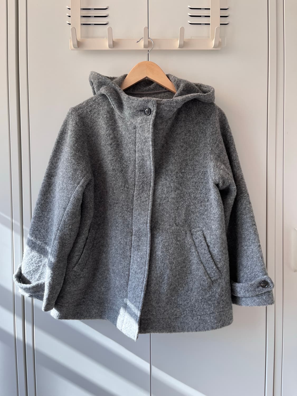 Sm2 사만사모스 하이넥 울 후드 숏코트 상품이미지1