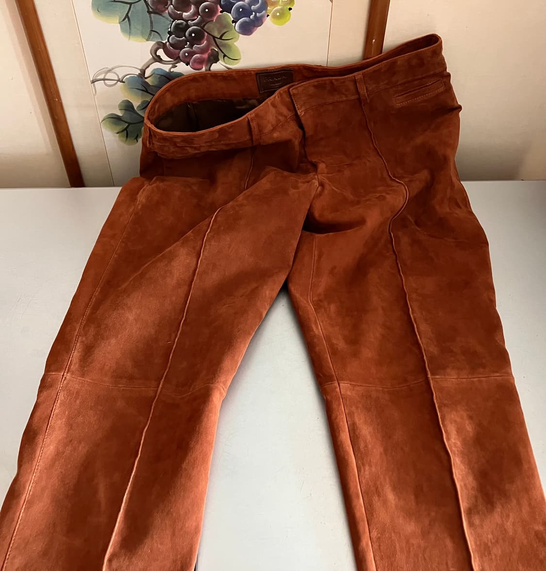 프라다 스웨이드 팬츠 상품이미지1